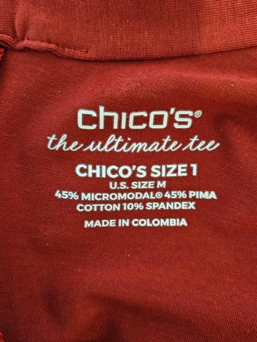Chicos Sleeveless Mock Neck Ultimate Tee | Size 1, US Size Medium - Picture 5 of 6